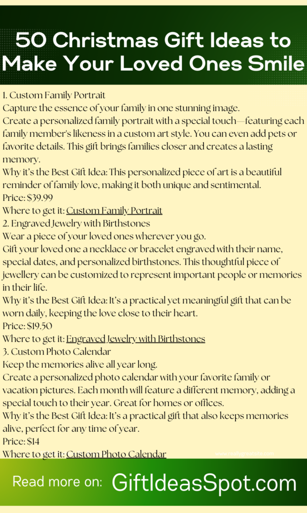 50 christmas gift ideas to make your loved ones smile